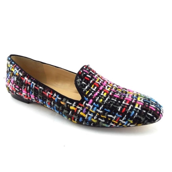 J. Crew Shoes - J. Crew Rainbow Multicolor Tweed Loafers